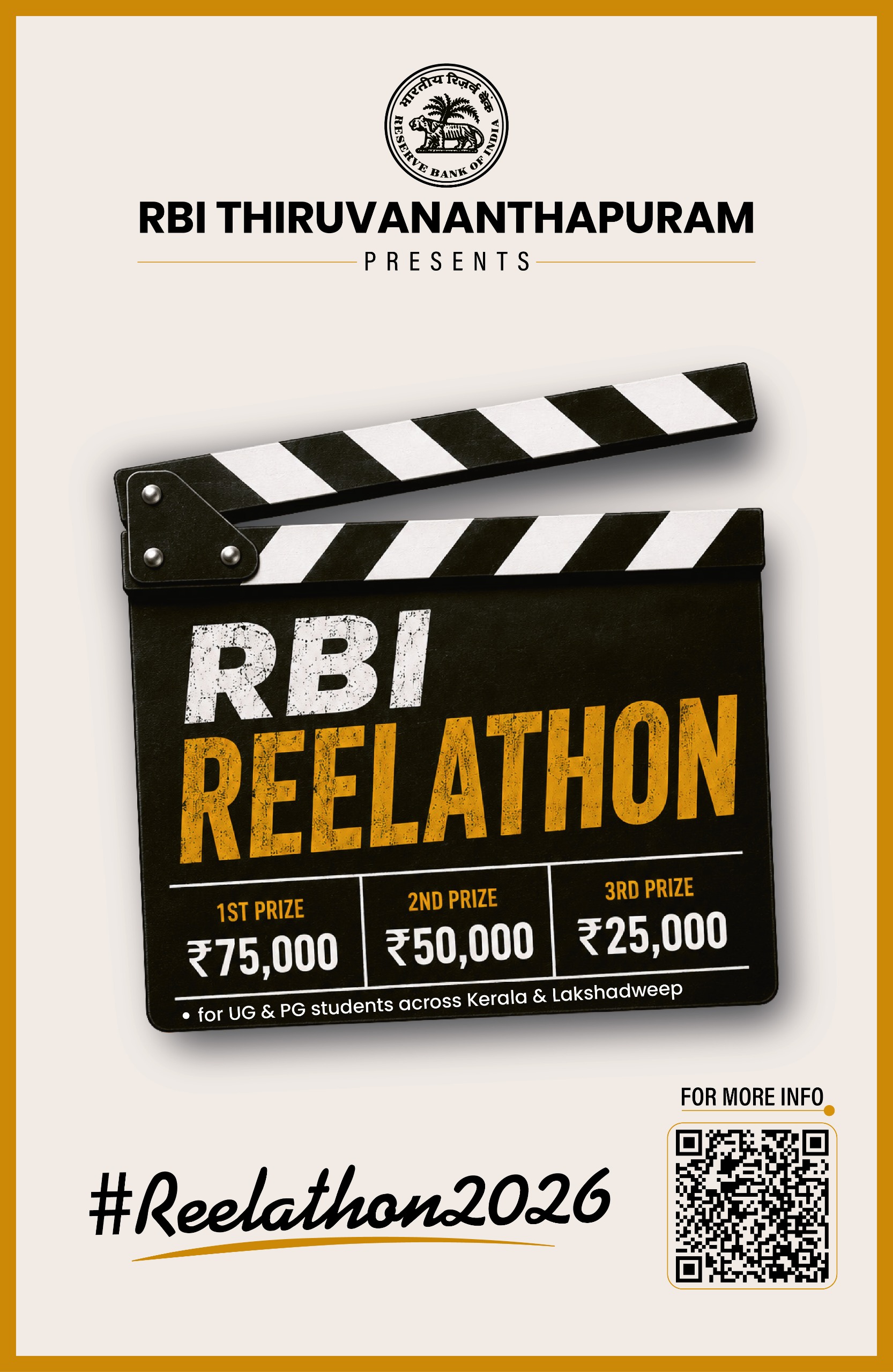 RBI Reelathon 2026 Official Poster